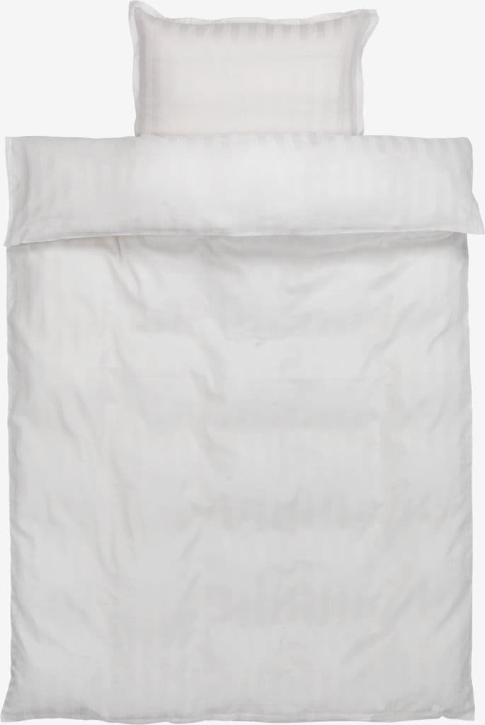 Conjunto capa edredão acetinado NELL 155x220 branco