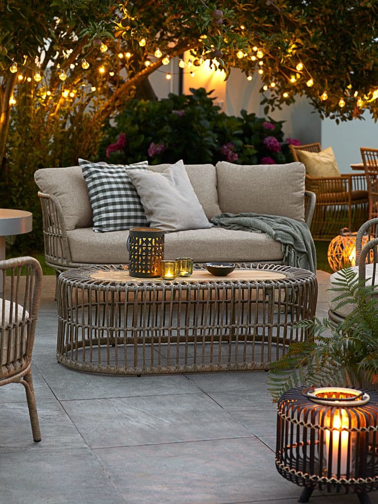 Lounge set ILLERUP 4,5 lugares natural