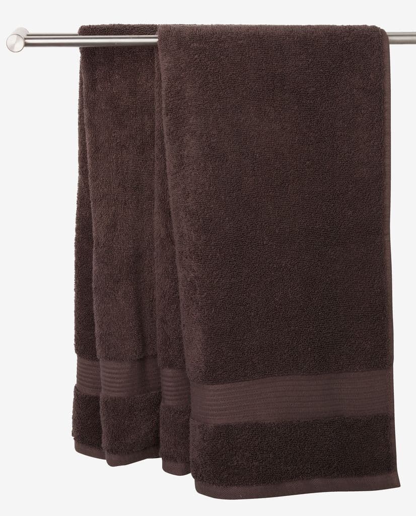 Toalha de banho KARLSTAD 70x140 castanho escuro