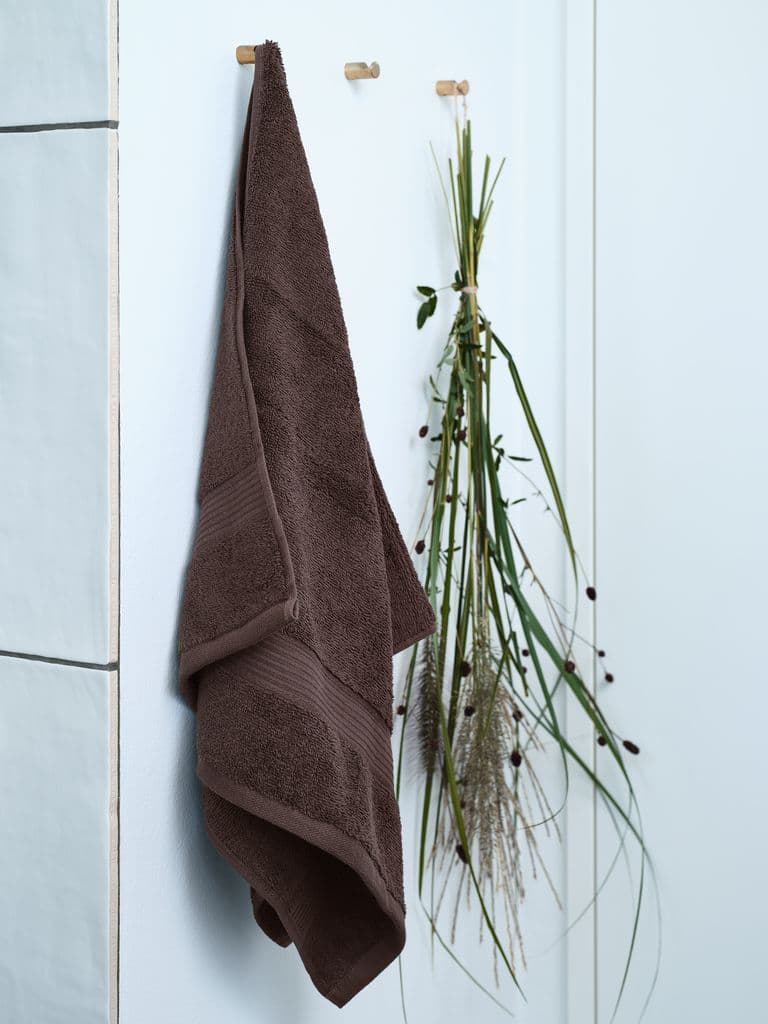 Toalha de banho KARLSTAD 70x140 castanho escuro