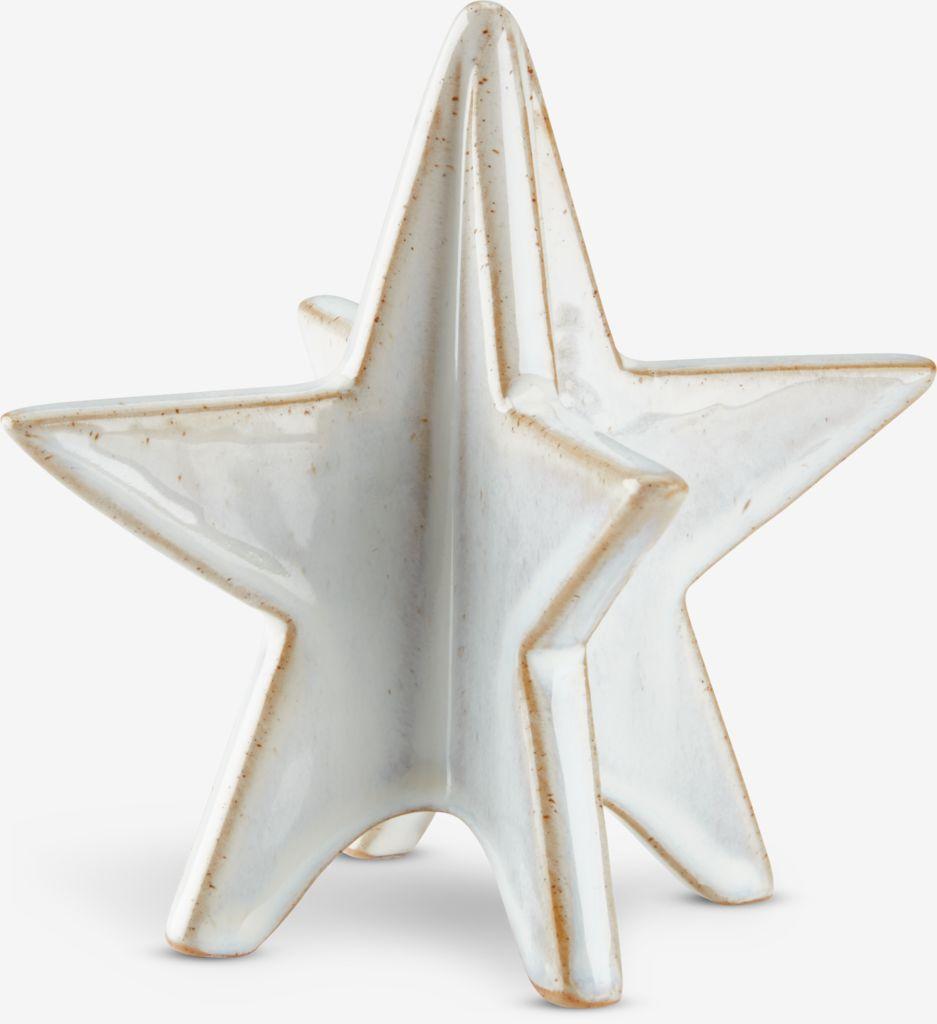 Estrela de Natal RAV L11xC12xA11cm grés branco