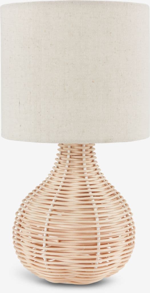 Candeeiro de mesa HELMER Ø17xA32 cm natural