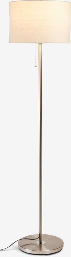 Candeeiro de pé KRISTOF A145cm aço escovado