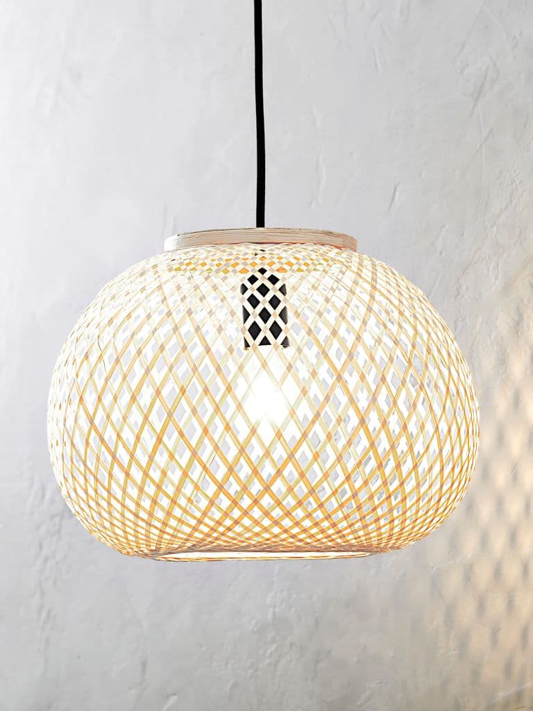 Candeeiro de teto SIGVARD Ø35xA26cm bambu