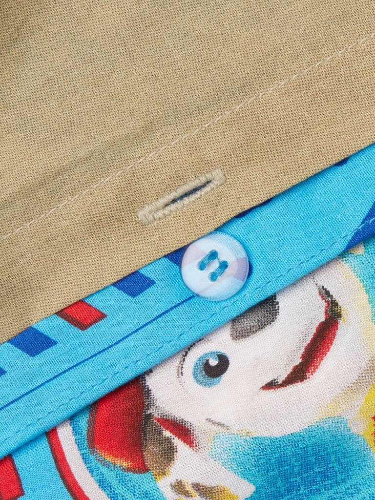 Conjunto capa edredão PATRULHA PATA 155x220 azul