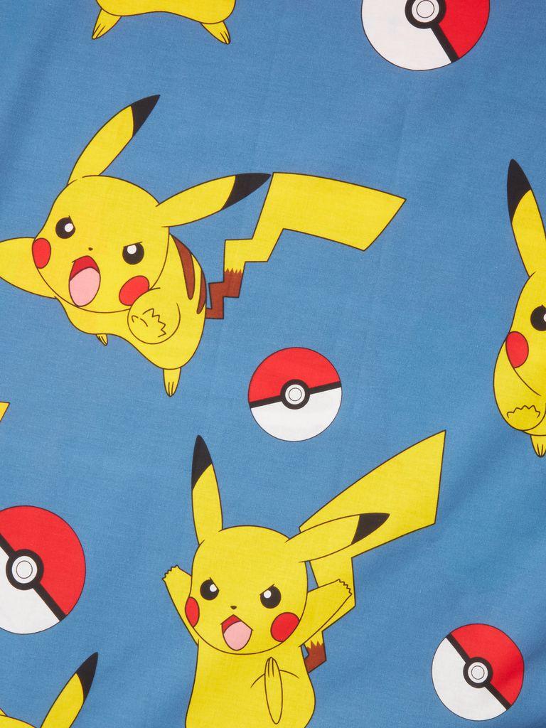 Conjunto capa edredão POKEMON 155x220 azul