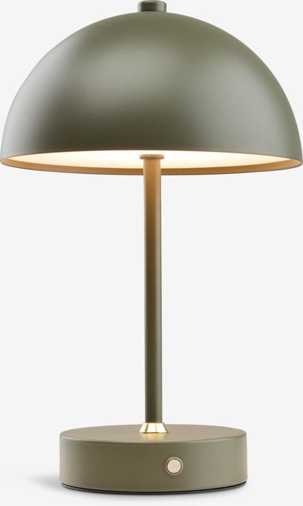 Candeeiro decorativo KENT Ø16xA25cm verde tátil temporizador