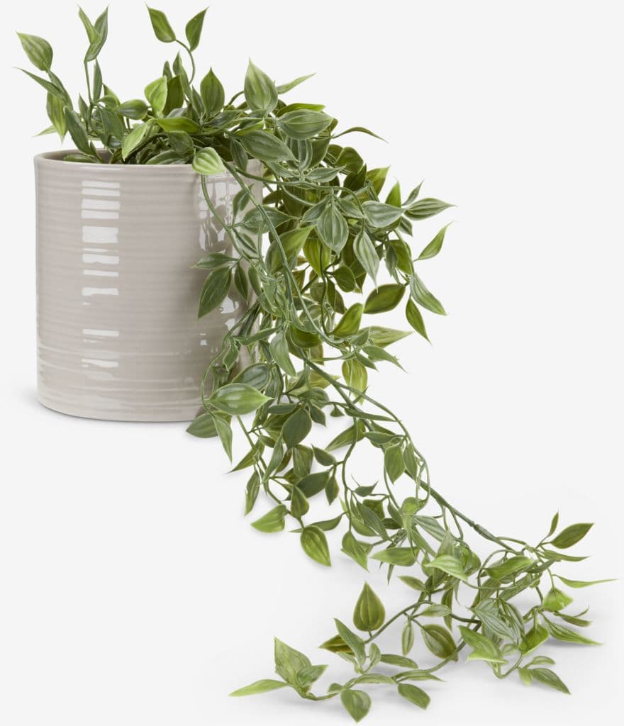 Planta artificial OLIVER com vaso suspenso