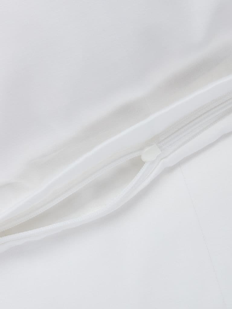Conjunto capa edredão acetinado BARBO 155x220 branco