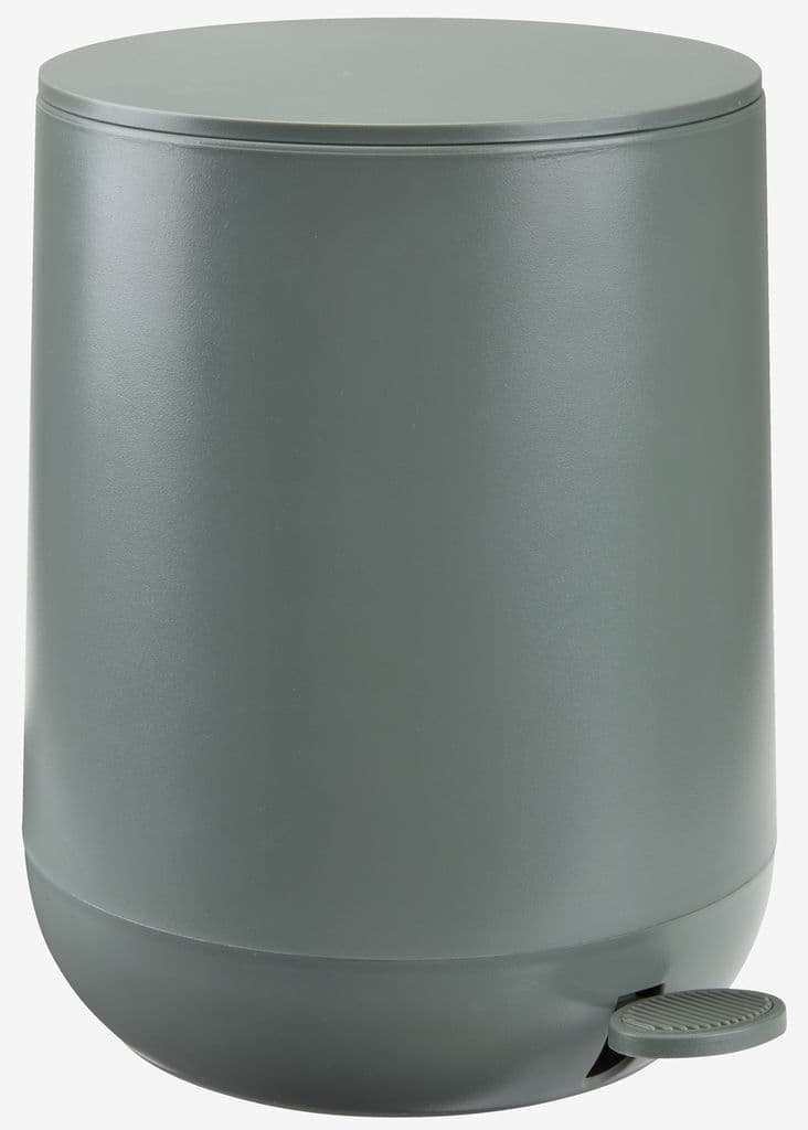 Balde de lixo pedal OXIE 5L com fecho suave verde azeitona