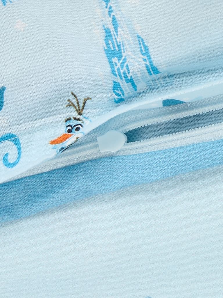 Conjunto capa edredão FROZEN 155x220 azul claro