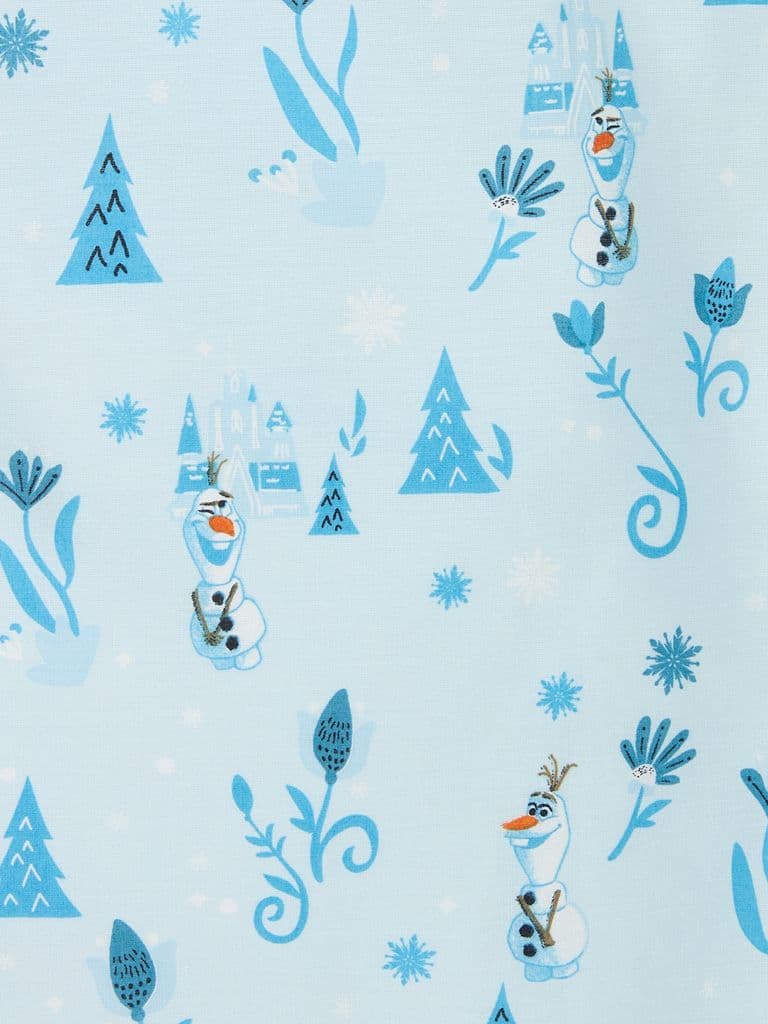 Conjunto capa edredão FROZEN 155x220 azul claro