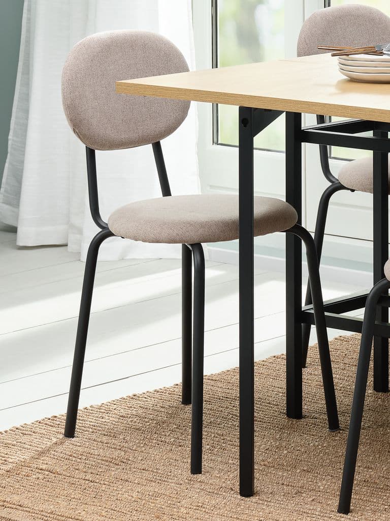 Mesa de jantar FOLDINGBRO 75x38/84/130 cor carvalho
