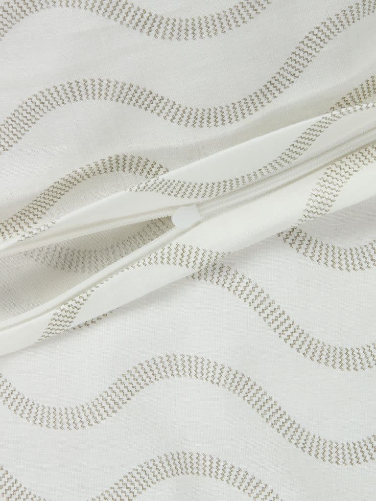 Conjunto capa edredão WENCHE 155x220 branco