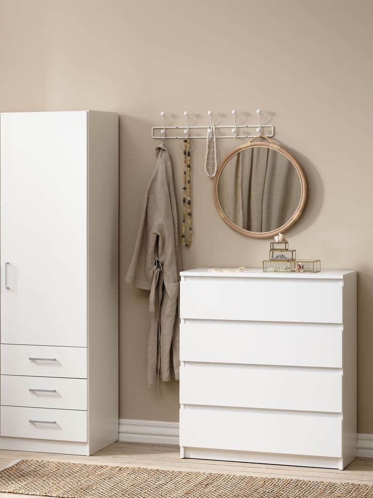 Cómoda TANGBJERG 4 gavetas branco