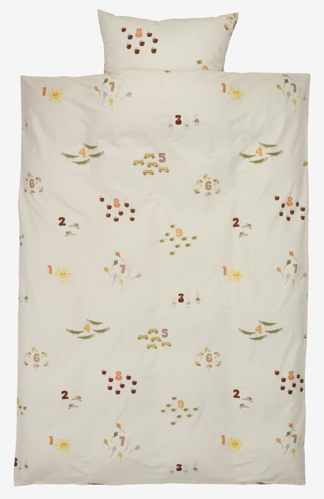 Conjunto capa edredão ASTER 155x220 branco