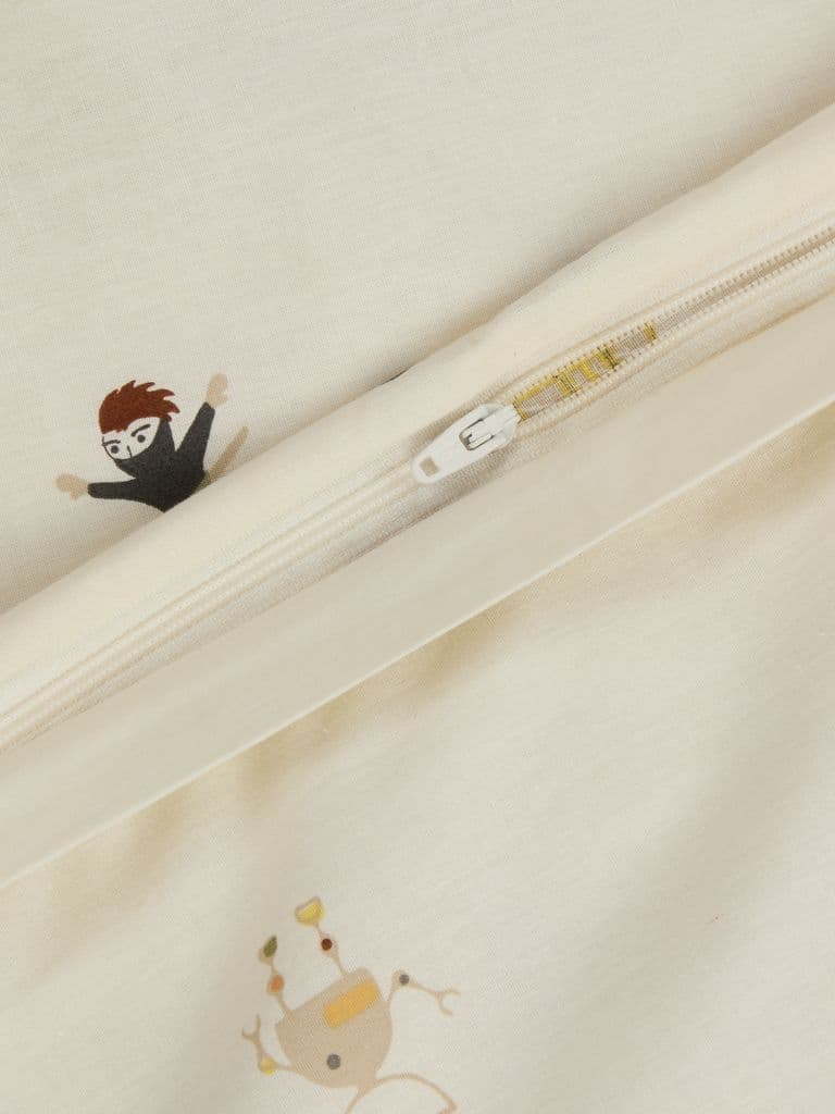 Conjunto capa edredão ASTER 155x220 branco