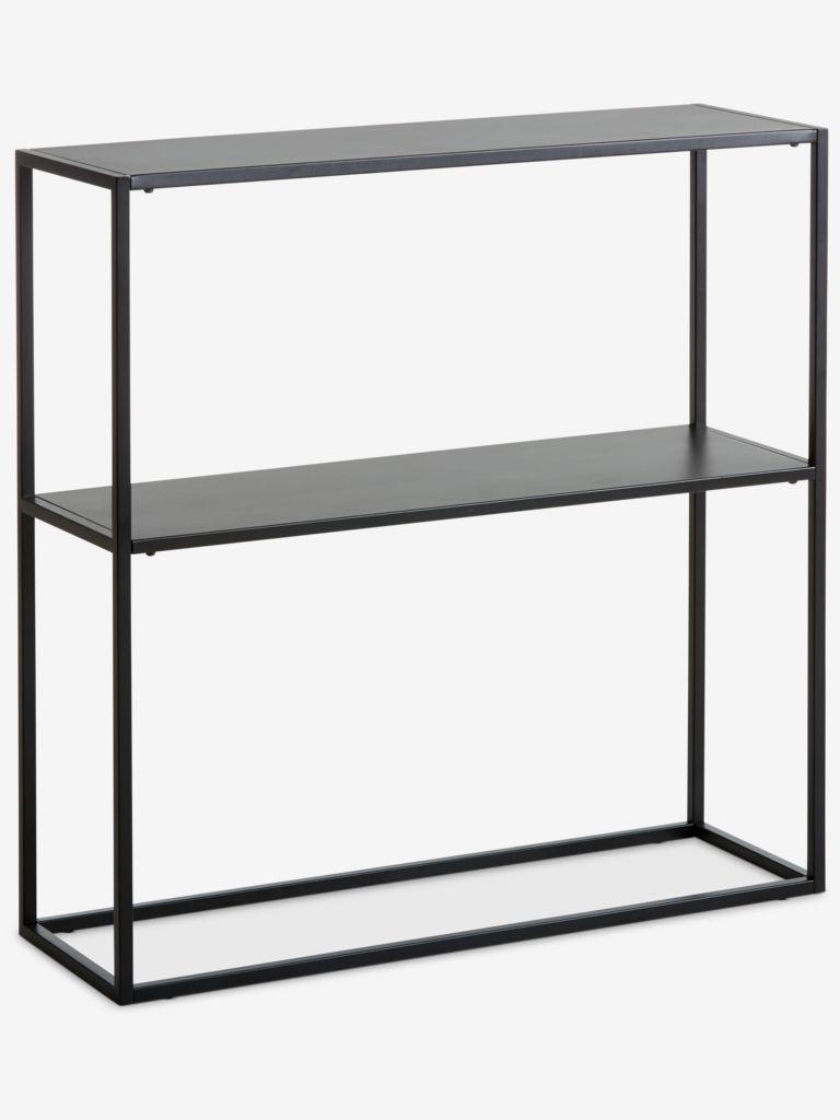 Mesa consola VIRUM 26x80 com prateleira preto