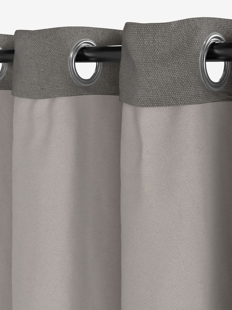 Cortinado semiopaco KVINGLA 1x140x245 cinzento quente