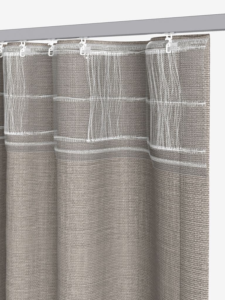 Cortinado GODDO 1x135x245 areia escuro