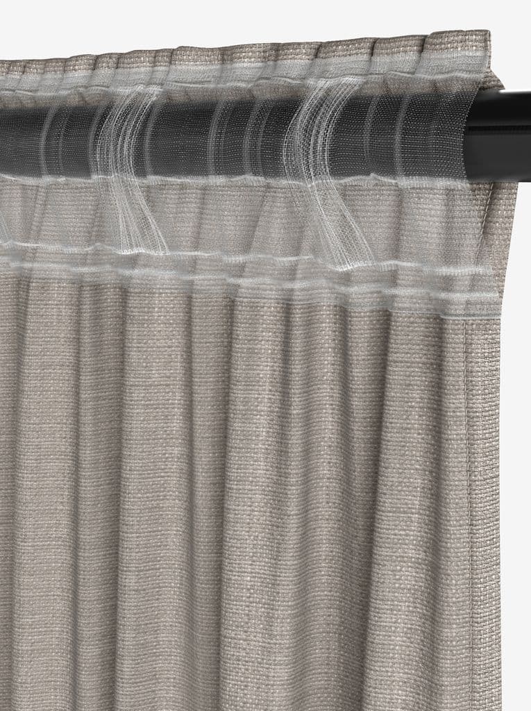 Cortinado GODDO 1x135x245 areia escuro