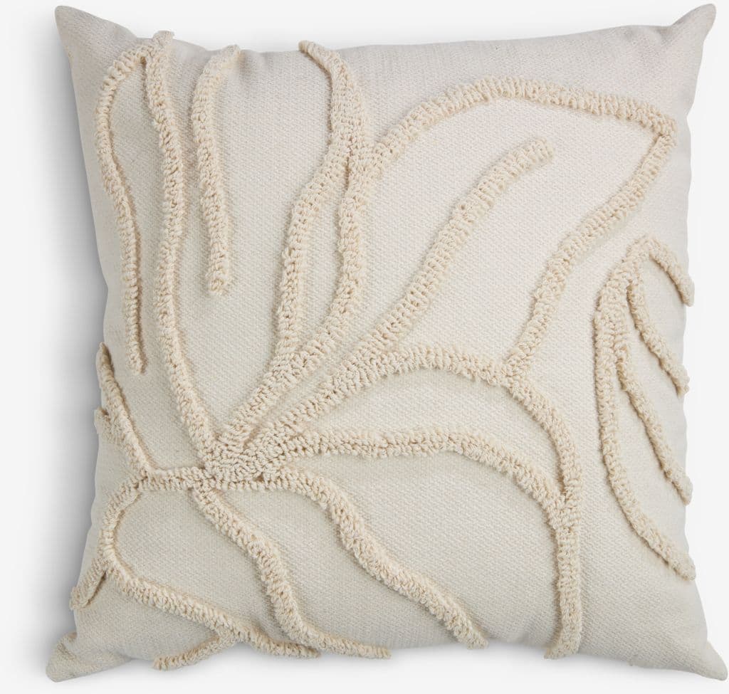 Almofada decorativa SOLBLOM 45x45 bege