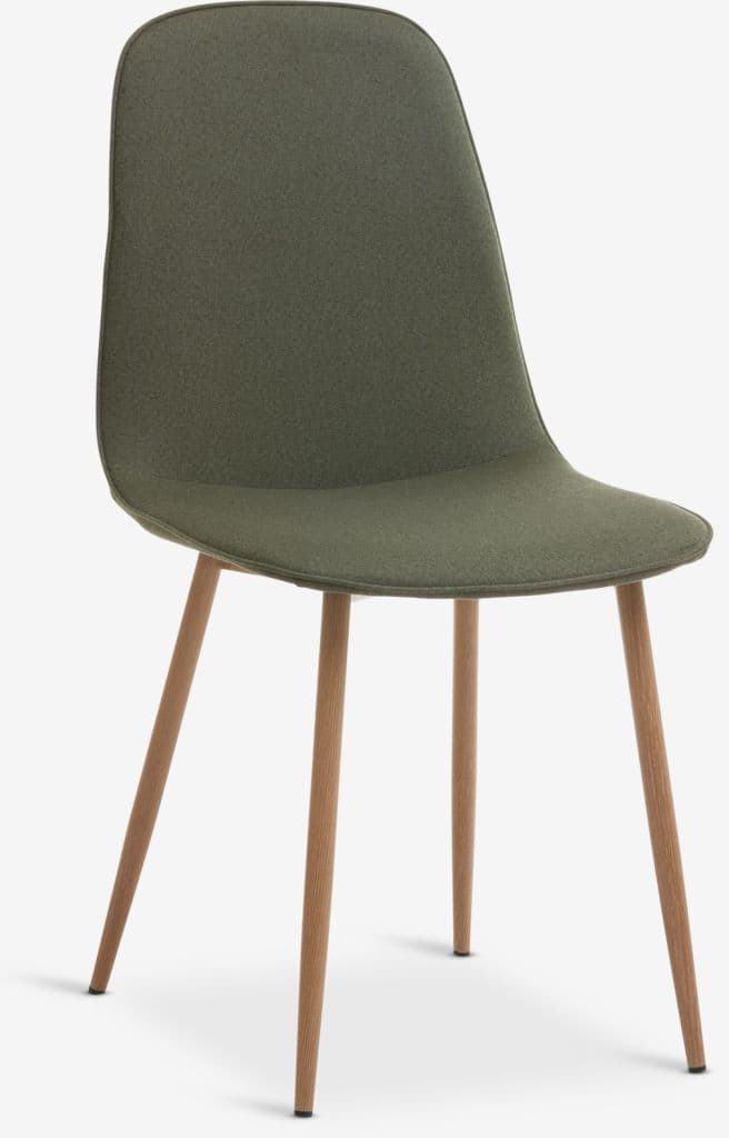 Cadeira de jantar BISTRUP verde azeitona/carvalho