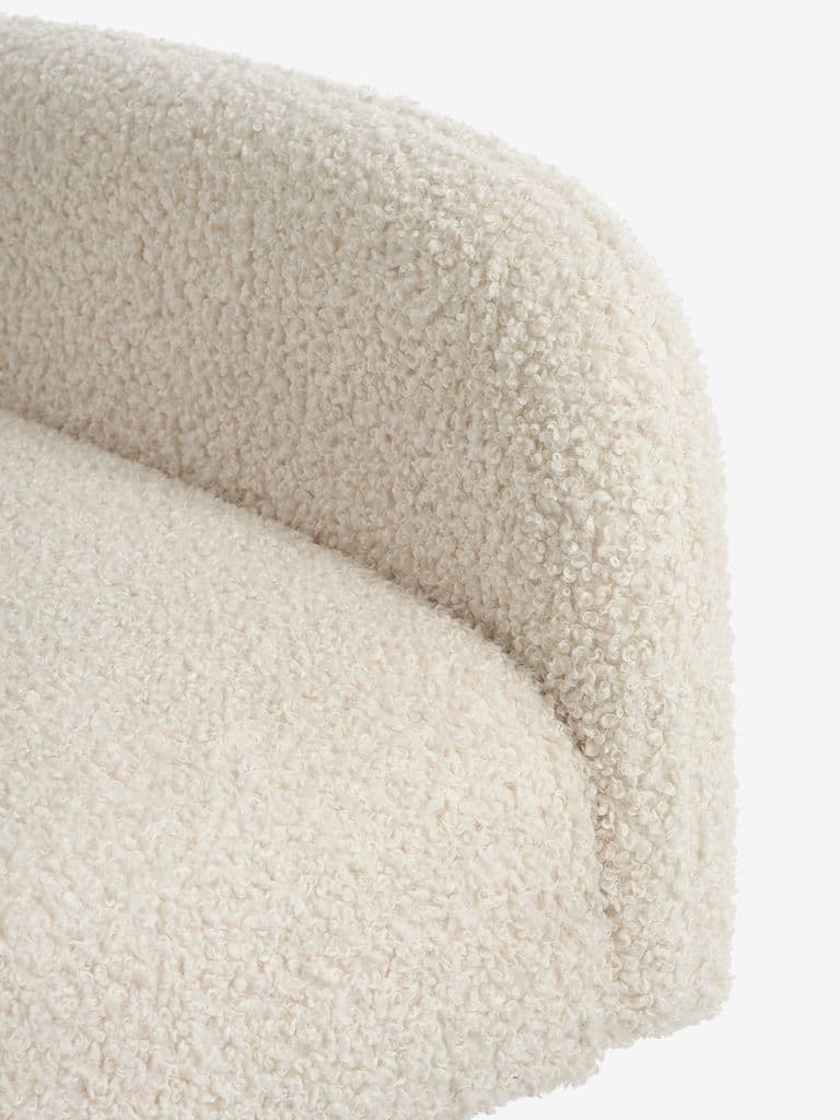 Sofá-cama PARADIS teddy creme/cor carvalho