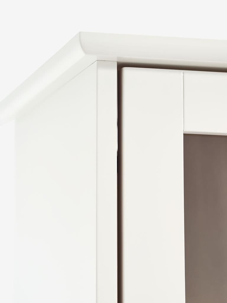 Vitrine KIRKEBY 2 portas branco/cor carvalho quente