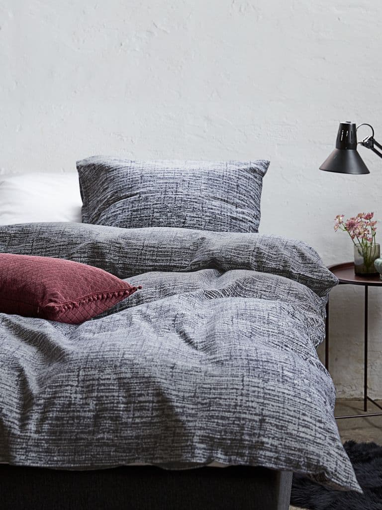 Conjunto capa edredão flanela FILIPPA 260x240 cinzento