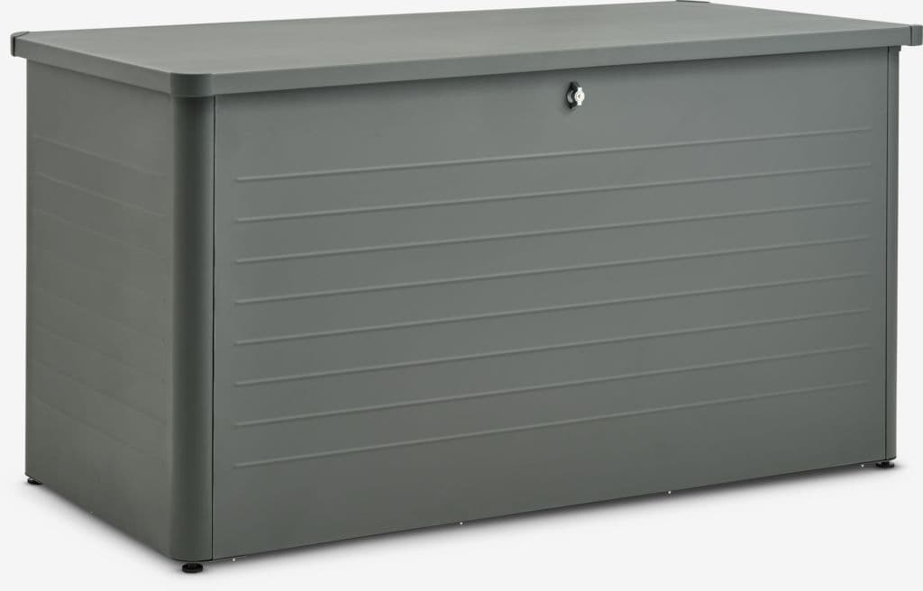 Baú arrumação de coxins DREJET L160xA83xP79 cinz antrácite