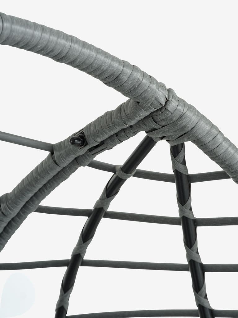 Cadeirão suspenso BORK L96xA192xP124 cinzento