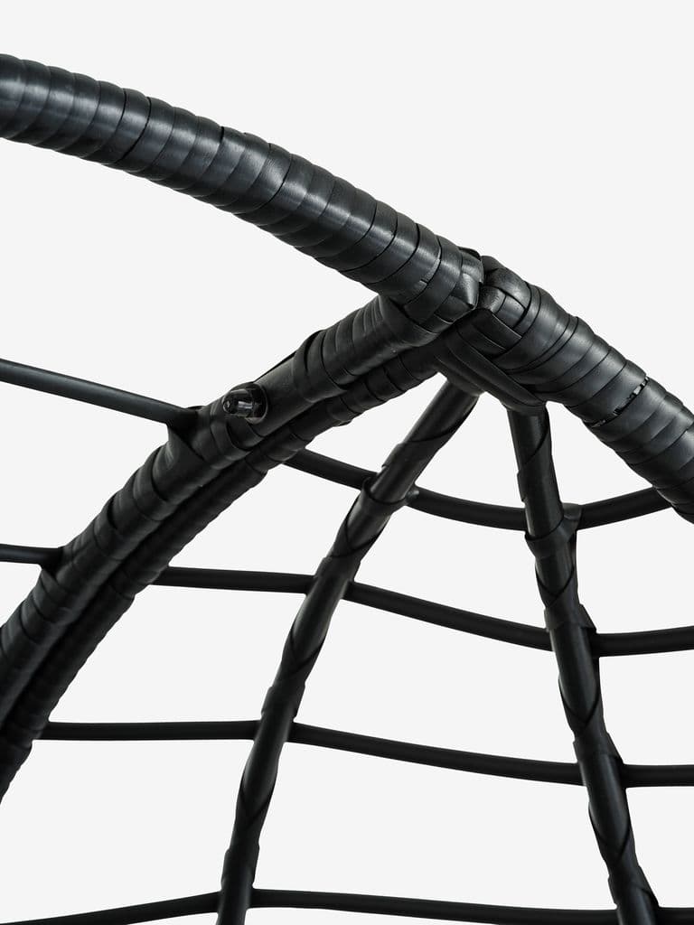 Cadeirão suspenso BORK L96xA192xP124 preto