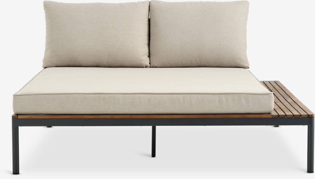 Módulo lounge HOU chaise-longue 2 lugares madeira folhosas