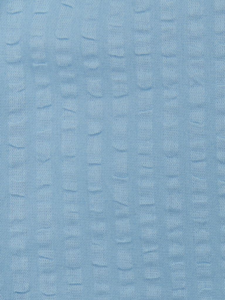 Conjunto capa edredãp seersucker TINNE 155x220 azul claro