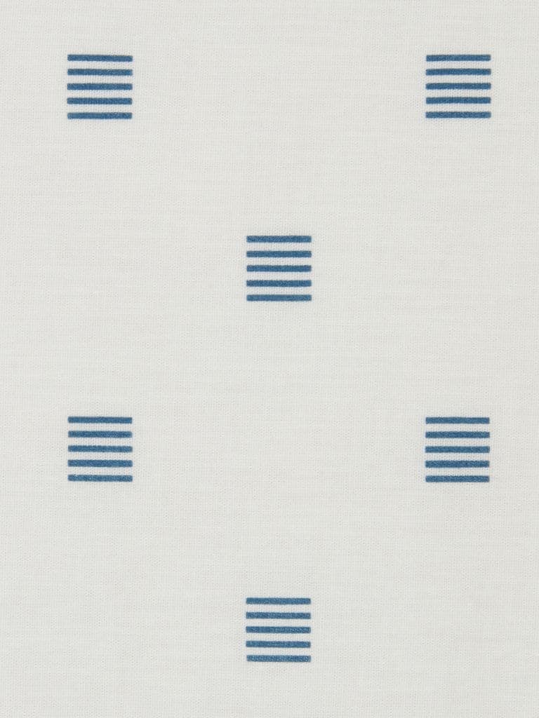 Conjunto capa edredão ANNIKA 155x220 azul/branco