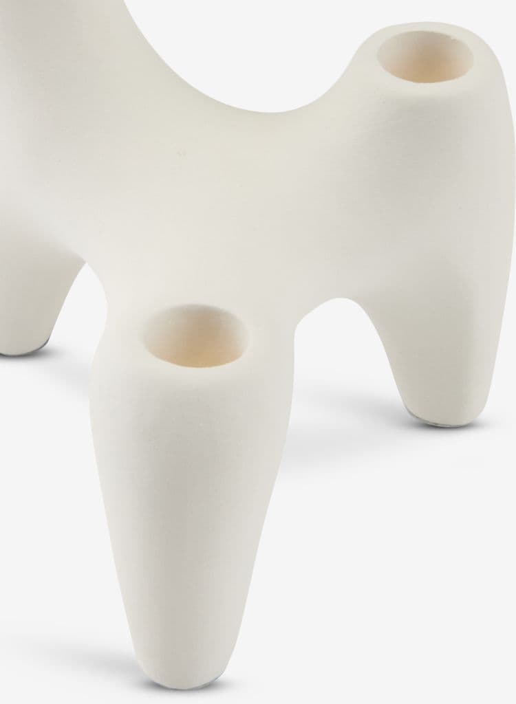 Castiçal VIGNIR L13xC16xA15cm branco