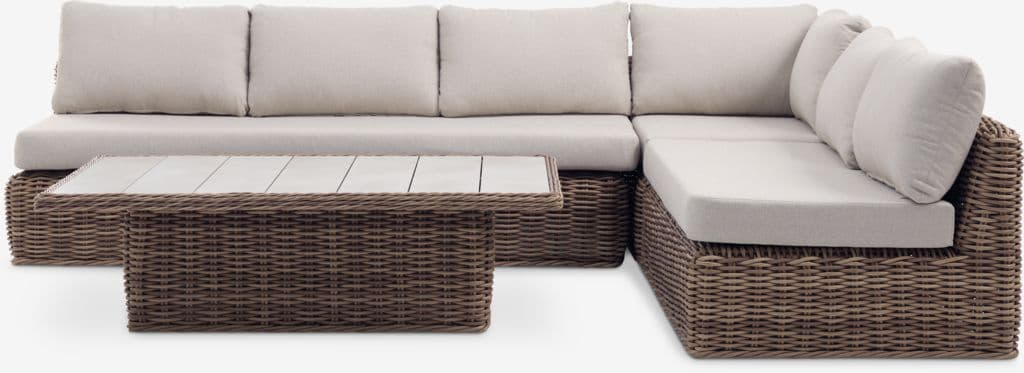Lounge set EJER 6 lugares seca rápido natural