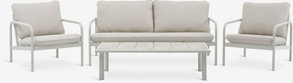Lounge set TEGLUM 5 lugares bege