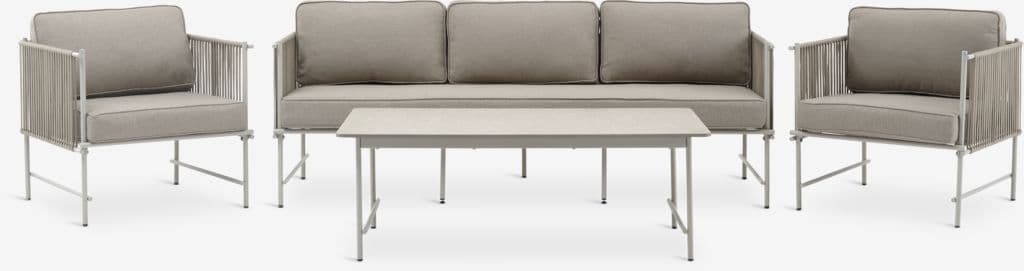 Lounge set STOVNER 5 lugares bege