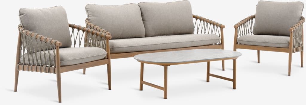 Lounge set DRUMMEHOLM 5 lugares natural