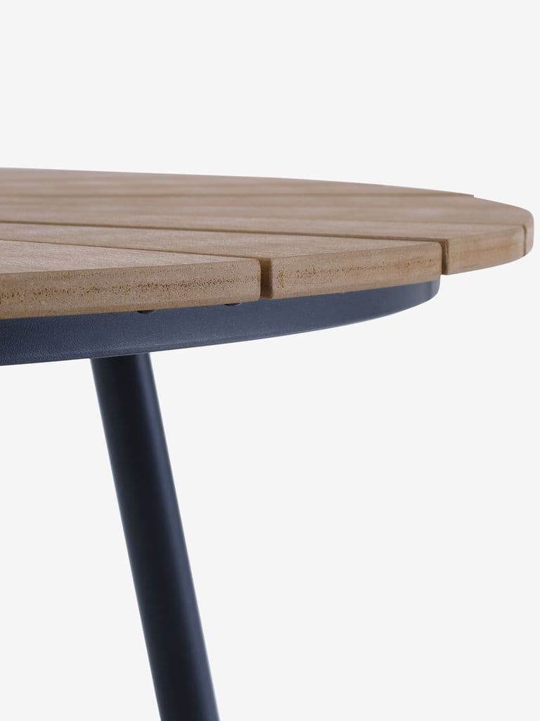 Mesa de jardim RANGSTRUP Ø110 natural/preto
