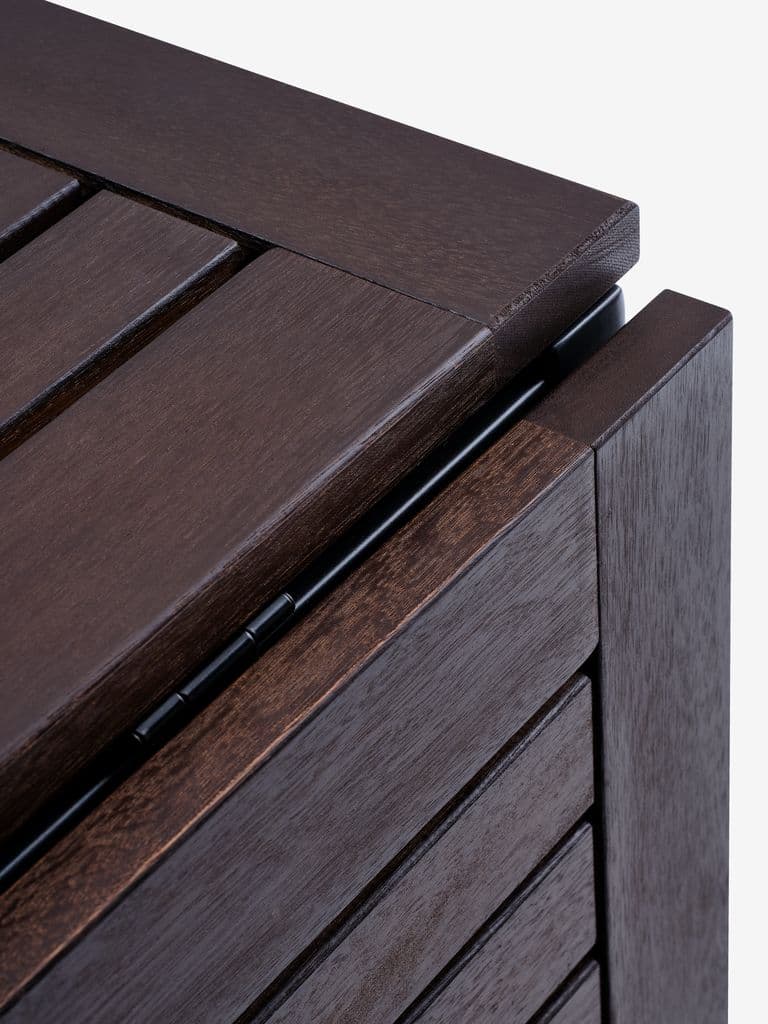 YTTRUP C75/126 mesa madeira + 4 LIMHAMN cadeira cinz