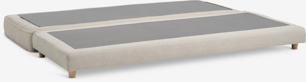 Chaise-longue VARMARK 190x76 coxim tecido bege/cor carvalho