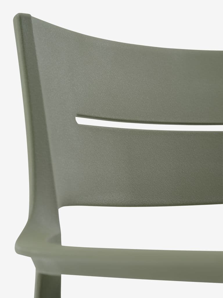 Cadeira empilhável INGSTRUP verde azeitona