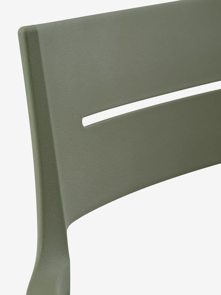 Cadeira empilhável INGSTRUP verde azeitona