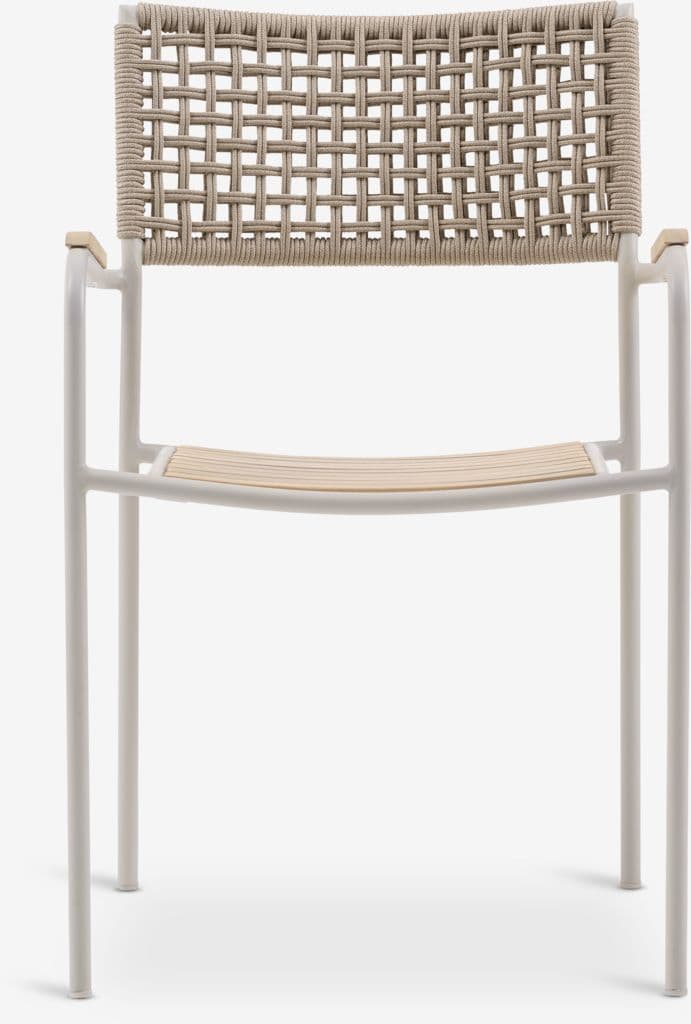 SANDVIG Ø120 mesa + 4 AJSTRUP cadeira bege