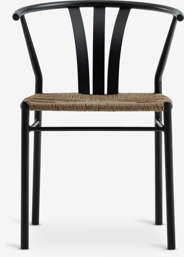 RANGSTRUP Ø110 mesa natural/preto + 4 TAGMARK cadeira