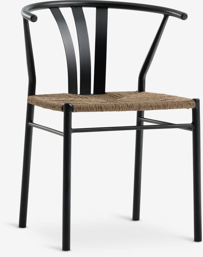 HOBRO C70 mesa natural + 2 TAGMARK cadeira preto