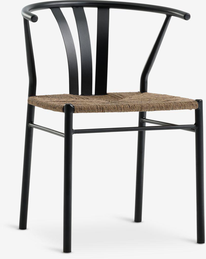 RANGSTRUP Ø110 mesa natural/preto + 4 TAGMARK cadeira